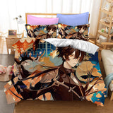 Genshin Impact Cosplay Bedding Set Quilt Duvet Covers Bed Sheets Sets - EBuycos