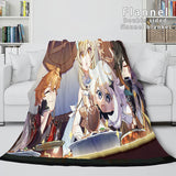 Genshin Impact Flannel Caroset Throw Cosplay Blanket Comforter Set - EBuycos
