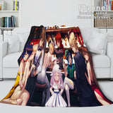 Genshin Impact Flannel Caroset Throw Cosplay Blanket Comforter Set - EBuycos