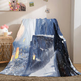 Game Ghost Blade Cosplay Flannel Fleece Blanket Comforter Bedding Sets - EBuycos