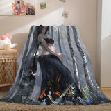Ghost Blade Cosplay Flannel Fleece Blanket Comforter Bedding Blanket - EBuycos
