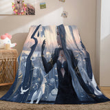 Ghost Blade Cosplay Flannel Fleece Blanket Comforter Bedding Blanket - EBuycos