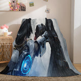 Ghost Blade Cosplay Flannel Fleece Blanket Comforter Bedding Sets - EBuycos