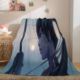 Ghost Blade Cosplay Flannel Fleece Blanket Comforter Bedding Sets - EBuycos