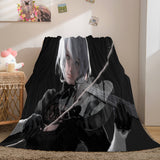 Ghost Blade Cosplay Flannel Fleece Blanket Comforter Bedding Sets - EBuycos