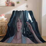 Ghost Blade Cosplay Flannel Fleece Blanket Comforter Bedding Sets - EBuycos