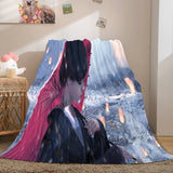 Ghost Blade Cosplay Flannel Fleece Blanket Comforter Bedding Sets - EBuycos