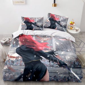 Ghost Knife Comforter Bedding Sets 3 Piece Duvet Covers Bed Sheets - EBuycos