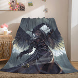 Game Ghost Blade Cosplay Flannel Fleece Blanket Comforter Bedding Sets - EBuycos