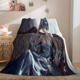 Game Ghost Blade Cosplay Flannel Fleece Blanket Comforter Bedding Sets - EBuycos