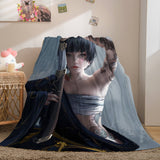 Game Ghost Blade Cosplay Flannel Fleece Blanket Comforter Bedding Sets - EBuycos