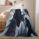 Game Ghost Blade Cosplay Flannel Fleece Blanket Comforter Bedding Sets - EBuycos