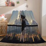 Game Ghost Blade Cosplay Flannel Fleece Blanket Comforter Bedding Sets - EBuycos