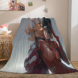 Game Ghost Blade Cosplay Flannel Fleece Blanket Comforter Bedding Sets - EBuycos