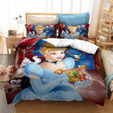 Girls Gift Disney Princess Bedding Set Quilt Duvet Cover Bed Sheets - EBuycos