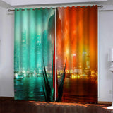 Godzilla vs Kong Pattern Curtains Blackout Window Drapes