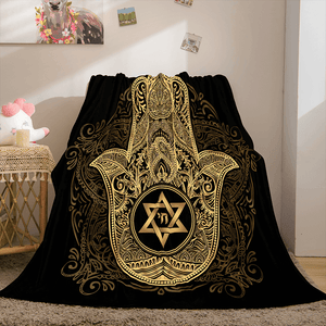 Golden Rune Soft Flannel Fleece Throw Cosplay Blanket Comforter Set - EBuycos