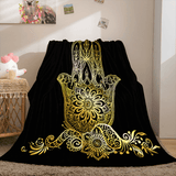 Golden Rune Soft Flannel Fleece Throw Cosplay Blanket Comforter Set - EBuycos