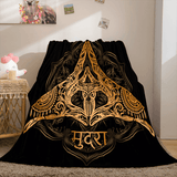Golden Rune Soft Flannel Fleece Throw Cosplay Blanket Comforter Set - EBuycos