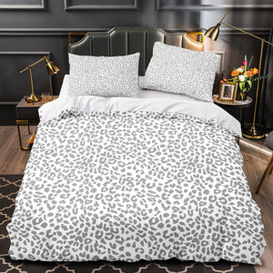 Leopard Graphic Print Bedding Set Duvet Cover Without Filler - EBuycos
