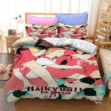 Haikyuu Cosplay Students Bedding Set Quilt Duvet Cover Bed Sheets Sets - EBuycos