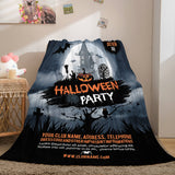 Halloween Castle Flannel Fleece Throw Cosplay Blanket Comforter Sets - EBuycos