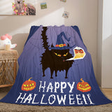 Halloween Castle Flannel Fleece Throw Cosplay Blanket Comforter Sets - EBuycos