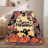 Halloween Castle Flannel Fleece Throw Cosplay Blanket Comforter Sets - EBuycos