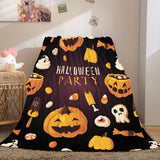 Halloween Castle Flannel Fleece Throw Cosplay Blanket Comforter Sets - EBuycos