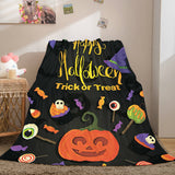 Halloween Castle Flannel Fleece Throw Cosplay Blanket Comforter Sets - EBuycos