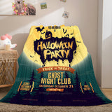 Halloween Castle Flannel Fleece Throw Cosplay Blanket Comforter Sets - EBuycos