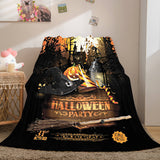 Halloween Castle Flannel Fleece Throw Cosplay Blanket Comforter Sets - EBuycos