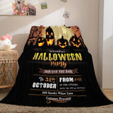 Halloween Castle Flannel Fleece Throw Cosplay Blanket Comforter Sets - EBuycos
