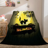 Halloween Castle Flannel Fleece Throw Cosplay Blanket Comforter Sets - EBuycos