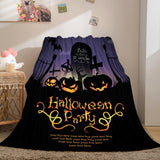Halloween Castle Flannel Fleece Throw Cosplay Blanket Comforter Sets - EBuycos