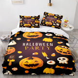 Halloween Decor Bedding Set Duvet Cover Comforter Bed Sheets - EBuycos