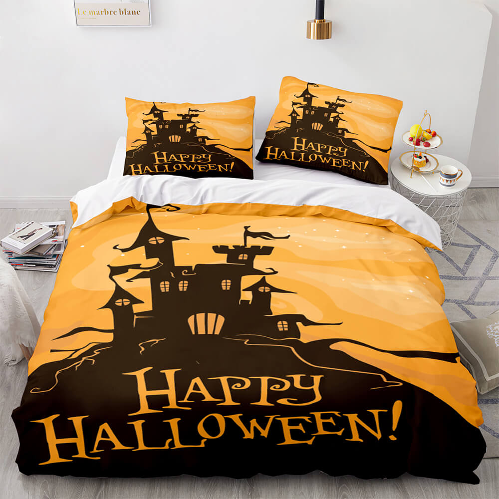 Halloween Decor Bedding Set Duvet Cover Comforter Bed Sheets - EBuycos