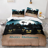 Halloween Decor Bedding Set Duvet Cover Comforter Bed Sheets - EBuycos