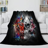 Halloween Decoration Skeleton Skull Bed Blanket Flannel Blanket Sets - EBuycos