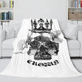 Halloween Decoration Skeleton Skull Bed Blanket Flannel Blanket Sets - EBuycos