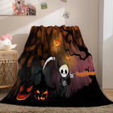 Halloween Flannel Caroset Throw Cosplay Blanket Comforter Set - EBuycos