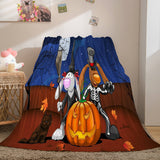 Halloween Flannel Caroset Throw Cosplay Blanket Comforter Set - EBuycos