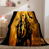 Halloween Flannel Caroset Throw Cosplay Blanket Comforter Set - EBuycos