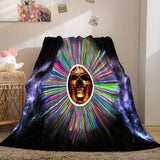 Halloween Horror Skull Flannel Fleece Blanket Skeleton Throw Blanket - EBuycos