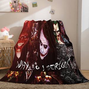 Halloween Horror Theme Flannel Fleece Throw Cosplay Blanket Sets - EBuycos