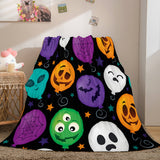 Halloween Pumpkin Flannel Fleece Throw Cosplay Blanket Comforter Sets - EBuycos
