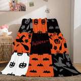 Halloween Pumpkin Flannel Fleece Throw Cosplay Blanket Comforter Sets - EBuycos