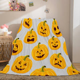 Halloween Pumpkin Flannel Fleece Throw Cosplay Blanket Comforter Sets - EBuycos