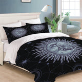 Hand Drawn Sun Face Bedding Sets Quilt Cover Without Filler