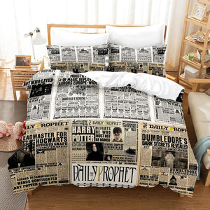 Harry Potter Cosplay Bedding Set Duvet Cover Comforter Bed Sheets - EBuycos